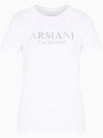 A|X Armani Exchange logo-embellished T-shirt - White