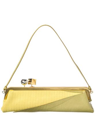 Jacquemus Salon Mais Suede & Leather Clutch