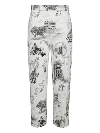 Thom Browne Toile cargo chino - Wit