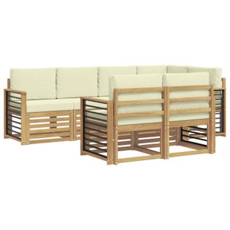 vidaXL Juegos De Sof&aacute;s Madera De Acacia S&oacute;lida Vidaxl
