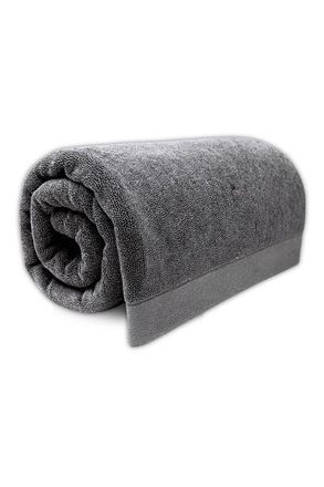 BedVoyage Melange Viscose Cotton Bath Sheet - Soft, Absorbent, Oversized in Charcoal at Nordstrom