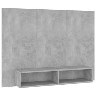 Berkfield Home Wall TV Cabinet Concrete Grey 120x23.5x90 cm Engineered Wood