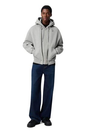 Axel Arigato Trey M&eacute;lange Hoodie in Grey Melange at Nordstrom, Size X-Small