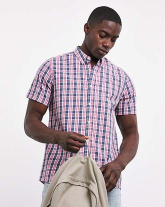 Jacamo Short Sleeve Check Shirt