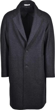 Corneliani Tailored Grey Virgin Wool Coat