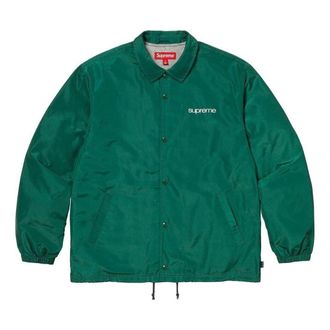 SUPREME FW23 Week11 NYC Coach Jacket Green SUP-FW23-179