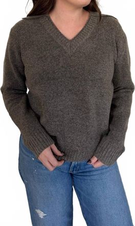 Pinch Design Aubrey Long Sleeve Sweater In Taupe