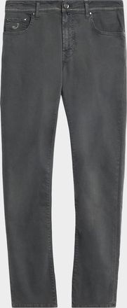 Jacob Cohen Mens Bard Garment-Dyed Slim Five-Pocket Pants