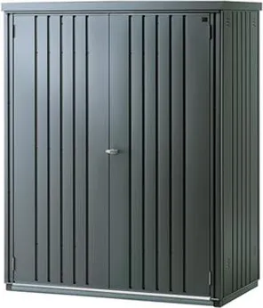 BIOHORT Armario Metalico Biohort Alto Jardin Color Gris Oscuro Metalizado 150 Large