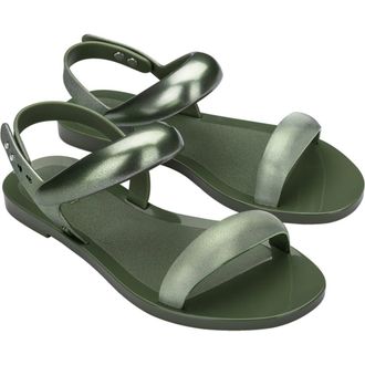 Melissa Eclipse Slingback Sandal in Green/Metallic Green at Nordstrom Rack, Size 6