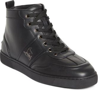 Christian Louboutin Retero High Top Sneaker in Bk01-Black at Nordstrom, Size 42.5