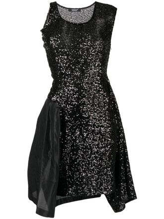 Undercover glitter-detailled midi dress - Black