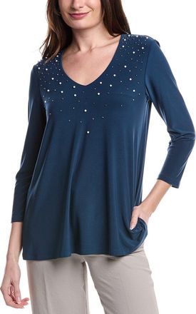 Joseph Ribkoff Beaded Chest Blouse