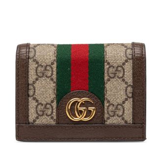 Gucci Pre-owned Gucci GG Supreme Web Ophidia Small Wallet Unisex K69B1O4V6C0OLOW2