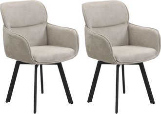 Byliving Esszimmerstuhl »Rico« (Set) 2 Stk.360 Grad drehbar in verschiedenen Farben erhältlich