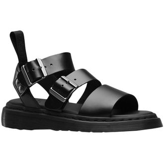 Dr. Martens Gryphon Brando Leather Unisex Slingbacks Sandals - Black - Size:UK 6.5