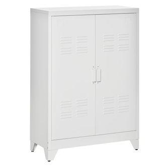 HOMCOM Aparador 75x33x110 cm blanco