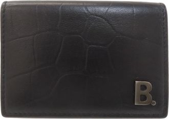 Balenciaga Black Leather Wallet (Bi-Fold) (Pre-Owned)