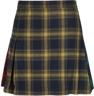 8 by YOOX TARTAN PLEATED KILT MINI SKIRT