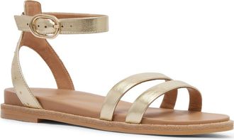 FRANKiE4 Patterson Ankle Strap Sandal in Gold at Nordstrom, Size 8.5