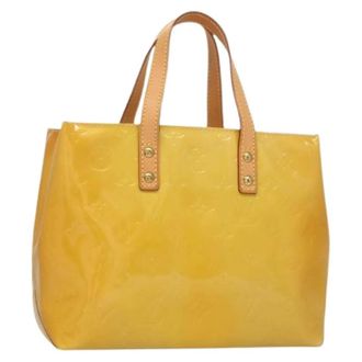 Louis Vuitton Pre-owned Reade Handtas - Dames - Pre-owned - Geel - Maat: ONE Size Leer