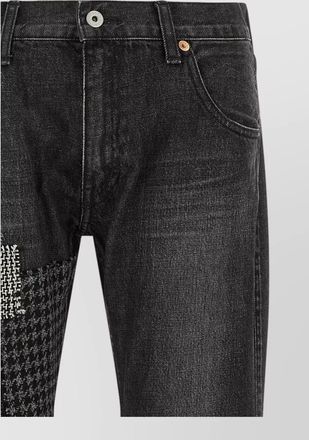 Junya Watanabe patchwork flared jeans