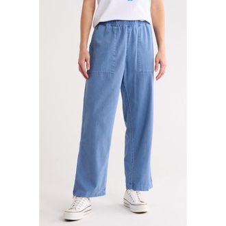 Hurley Wavy Days Wide Leg Pants in Dutch Blue at Nordstrom Rack, Size X-Large