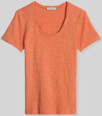Marc O'Polo Regular Fit T-Shirt aus reiner Baumwolle in Orange, Gr&ouml;&szlig;e XXL