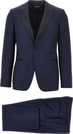 Ermenegildo Zegna Wool and mohair evening tailored suit Man 46