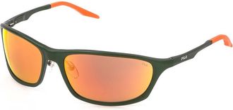 Fila SFID68 F91A Mens Sunglasses Green Size 66