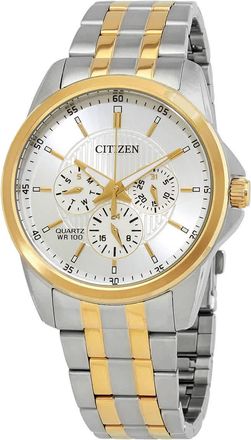 Citizen Quartz Silver Dial Two-tone Mens Watch AG8346-51A