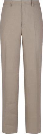 Tagliatore Rechte broek - Heren - Straight fit broeken - Beige - L - Broeken