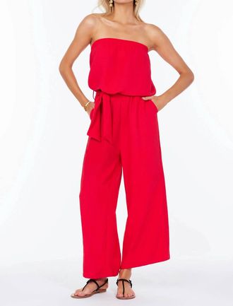 Bishop + Young Free Spirit Jumpsuit In Cherry