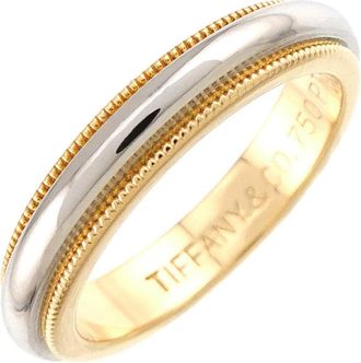 Tiffany & Co. Yellow Gold (18K) Platinum 950 Band Ring (Pre-Owned)