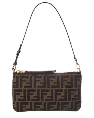 Fendi Fendi Baguette Ff Jacquard Pouch