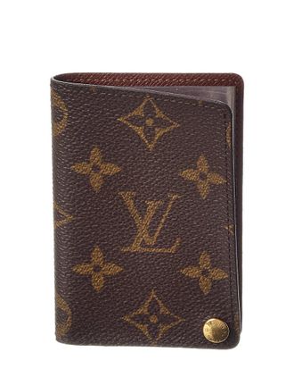 Louis Vuitton Brown Monogram Canvas Porte-Cartes Credit Pression (Authentic Pre-Loved)