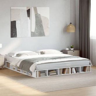 Berkfield Home Bed Frame without Mattress White 180x200 cm Super King