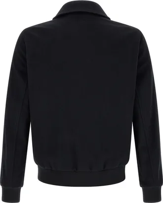 Pal Zileri Wool Blend Bomber Jacket - Black