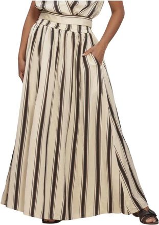 Suncoo Dames, Rokken, Beige, Maat: S Linnen