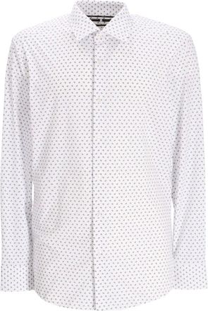 BOSS printed long-sleeve shirt - men - Elastane/Polyamide - 41 - White