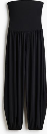 H&M Bandeau-Jumpsuit mit Balloon Leg - Schwarz