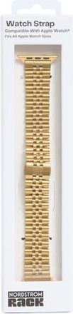 Nordstrom Rack Stainless Steel Bracelet Apple Watch Watchband in Gold at Nordstrom Rack