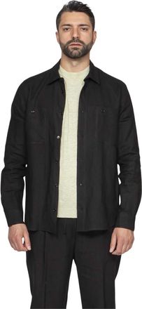 Amaranto Hombre, Camisas, Negro, Talla: XL