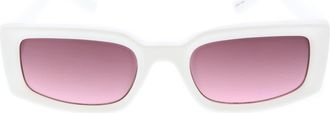 BCBGeneration 54mm Rectangular Sunglasses in White at Nordstrom Rack