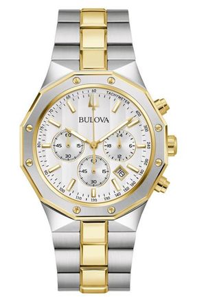 Bulova Classic Prestige Bracelet Watch, 38.5mm in Two-Tone at Nordstrom