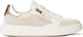 Twin-Set zip-detail sneakers - White