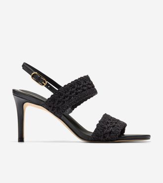 Cole Haan Womens Harlan Double Band Sandals - Black Size 10.5