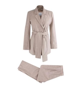Raey Beige Wool Tailored Jacket and Trousers Set Size XXS