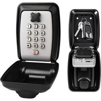OEM Caja De Seguridad Para Llaves De Exterior, Caja Fuerte De Pared Con Cerradura De Combinaci&oacute;n De 12 D&iacute;gitos, Resistente Al Agua Y A La Corrosi&oacute;n Para E