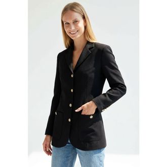 Exquise Jaime Blazer Jacket in Black at Nordstrom, Size X-Large